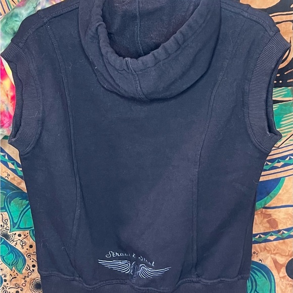 Black Leather Motorcycle Jacket for Women - Picture 4 of 6